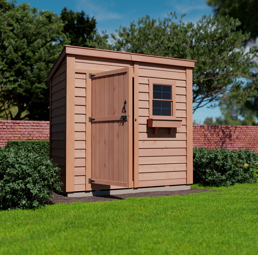 GardenSaver 8x4 Outdoor Storage Shed with Single Door